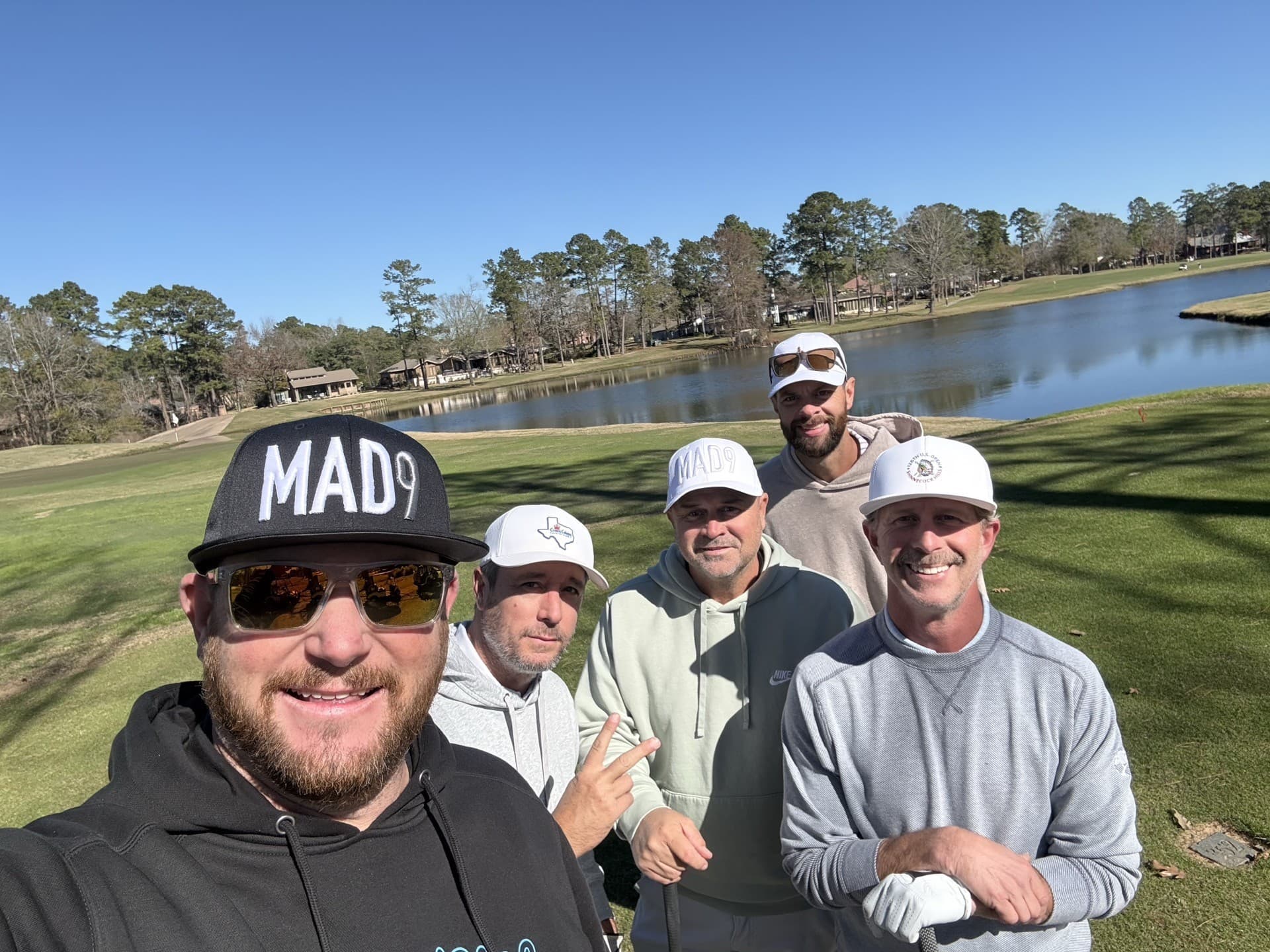 MAD9 Golf crew on the course — The Round After the Round